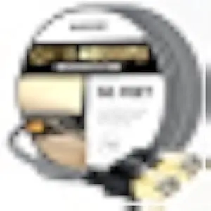BUSOHE Cat 8 Ethernet Cable 50 FT, High Speed 40Gbps 2000Mhz Braided Network Internet Cable with Gold Plated RJ45 Connector, Heavy Duty LAN Cable S/FTP UV Resistant for Router/Gaming/PC, 30 Clips