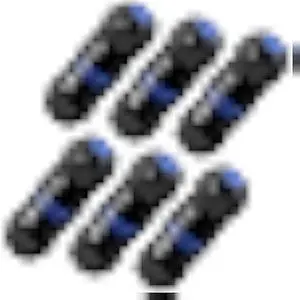 VCELINK Waterproof RJ45 Coupler IP68 Short Profile, Cat6/Cat5E/Cat5 Waterproof Ethernet Connector Shielded, Outdoor Network LAN Cable Extender PoE 6-Pack, 3.23in