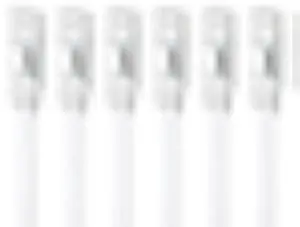 Yauhody CAT 6 Ethernet Cable 15ft 6-Pack White, High Speed Solid Flat CAT6 Gigabit Internet Network LAN Patch Cords, Bare Copper Snagless RJ45 Connector for Modem, Router, Computer (15ft 6Pack, White)