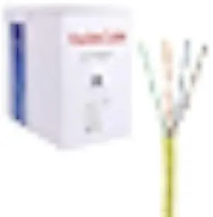 Cat5E 1000 Ft. UTP 24AWG CCA Twisted Pair Networking IP Ethernet Security Camera Bulk Cable Wire Pull Box - Yellow Color