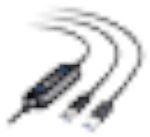 Cable Matters USB 3.0 Data Transfer Cable PC to PC for Windows, USB Transfer Cable in 6.6 ft - Easy Computer Sync Software Key Included, Works with Windows 11/10/8/7/Vista/XP, Compatible with PCMover