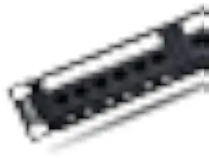 NewYork Cables 12 Port Cat6 Patch Panel  10Gb Ethernet, 1U Horizontal Wall Mount Loaded 10-Inch Keystone, UTP, Cable Ties,  Black