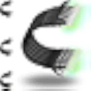 Rapink Patch Cables Cat6 1ft (24 Pack), Ethernet Patch Cable 10G, Cat 6 Patch Cable for Patch Panel to Switch, Flexiable Cat 6 Ethernet Cable with Gold Plated Black