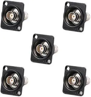 Toronce D R Series BNC Passthrough Panel-Mount Connector (BNC_5Pack)