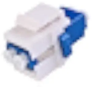 6 Pack Duplex LC to LC F/F Coupler Keystone Jack Modular for Patch Panels and Wall Plates,Surface Mount Boxes, LC UPC Fiber Optic Adapter Compatible with SingleMode Multimode|1.25G/10GB OS1-2/OM1-3)