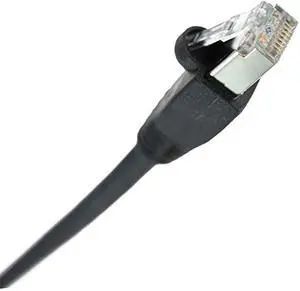 NTW Cat6 Ethernet Cable Shielded 50 FT Black Plated RJ45 Connector Internet LAN Wire Cable Cord for PS5 PS4 Modem Router PC Mac Laptop Xbox 360 Patch Patch Panel Faster Than Cat5 Cat5e
