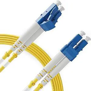 BEYONDTECH 20m (65.6ft) LC to LC Fiber Patch Cable  UPC Single-Mode Duplex Fiber Optic Cable  9/125µm core, Compatible with OS1 & OS2  LSZH PUREOptics Series