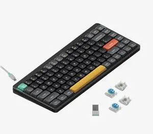 nuphy Air75 V2 Portable 75% Mechanical Keyboard,Wireless Keyboard,Supports Bluetooth/2.4G/USB-C RGB Bluetooth Keyboards,Compatible with Windows/Mac OS/Linux Systems-Gateron Blue Switch nuphy Air75 V2 Portable 75% Mechanical Keyboard,Wireless Keyboard,Supports Bluetooth/2.4G/USB-C RGB Bluetooth Keyboards,Compatible with Windows/Mac OS/Linux Systems-Gateron Blue Switch