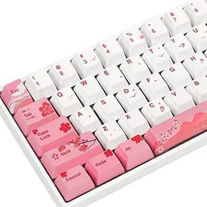 104 PBT Pink keycap Set Dye Sublimation OEM Pink Custom keycaps for Gateron Kailh Cherry MX 61/87/104 Gaming Mechanical Keyboard