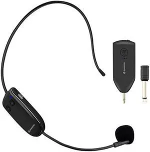 ZOWEETEK Wireless Microphone Headset,UHF Headset Mic System,165ft Range,Support Voice Amplifier,PA System,Power Amplifier etc,Suitable for Teacher,Yoga and Fitness Instructor,Training,Lecturers