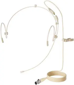 J K Pro Earhook Headset Headworn Microphone MIC-J 071S Compatible with Shure Wireless System - Mini XLR TA4F Detachable Cable J K Pro Earhook Headset Headworn Microphone MIC-J 071S Compatible with Shure Wireless System - Mini XLR TA4F Detachable Cable