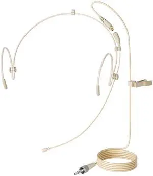 J K Professional Headset/Headworn Microphone MIC-J 071S Compatible with Sennheiser Wireless System - Omnidirectional Mic - Super Lightweight & Creative Design & Smallest Cartridge