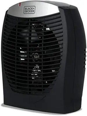 BLACK+DECKER Electric Heater, Personal Heater with 3 Settings, Portable Heater for Office, Home or Bedroom, Space Heater with Adjustable Thermostat Control & E-Save Function