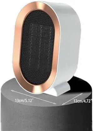 Electric Space Heater - 1200W Energy-Efficient Heater for Indoor Use. This two-speed portable heater fan is perfect for offices, providing adjustable warmth (White)