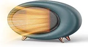 Space Heater, 600W Small Desk Heater for Indoor Use,Fast Safety Personal Desktop Heaters for Bedroom Table Home Office(Olive Green)