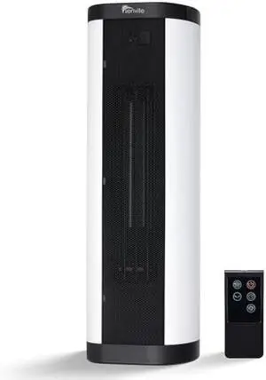 Senville 1500W Space Heater for Indoor Use, Electric, Ceramic, Remote, Digital Thermostat, Overheat Protection, Vertical & Horizontal Operation