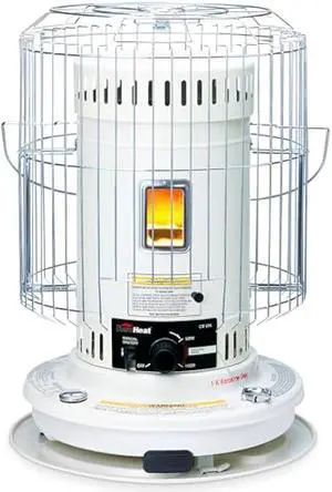 Sengoku Indoor & Outdoor Kerosene Heater, 23,500 BTU, Portable Use, White - Cordless Space Heater for Home, Garage, Basement, and Camping
