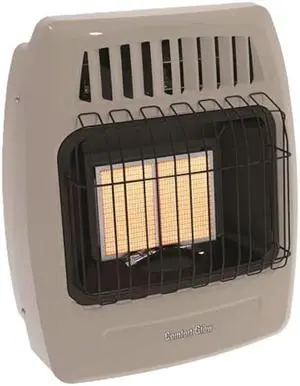 WORLD MKTG OF AMERICA/IMPORT KWP212 2 Plaque 12000 BTU Gas Wall Heater,Grey