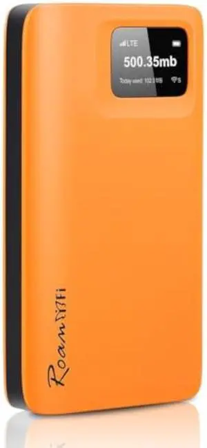 RoamWiFi 4G LTE Mobile Hotspot Router, Worldwide Portable High Speed Hotspot with US 10GB & Global 1GB Data 30Day,No SIM Card Needed,Pocket Hotspot for Travel in 160+ Countries