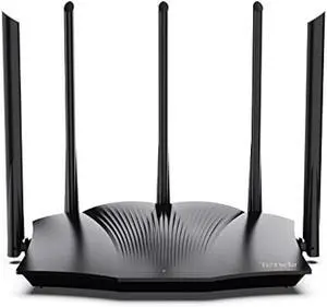 Tenda WiFi 6 Gaming Router, AX3000 Dual Band Gigabit Wireless Router for Home, Long Range Coverage with 5 * 6dBi High-Gain Antennas, High Speed with 4 Gigabit Ports, Support WPA3, VPN(RX12Pro)
