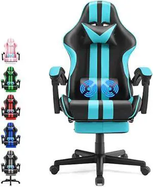 Ferghana Miami Blue Ergonomic Gaming Chair for Adults & Teens