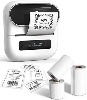 Phomemo M220 Label Maker, New Flagship 3.14 Inch Bluetooth Portable Thermal Label Printer for Barcode, Address, Labeling, Mailing, File Folder, Easy to Use, Support Phone&PC