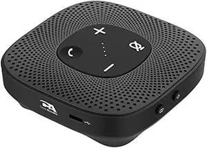 Cyber Acoustics Conference Speakerphone (SP-2000) - USB and Bluetooth, Advanced DSP with 360 Degree Noise Cancelling Microphone with 3m Range, 66 Ft BT Wireless Range