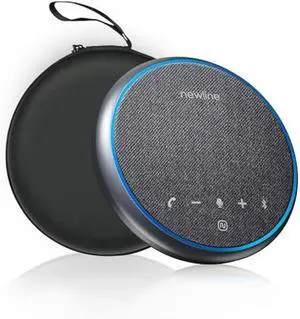 Conference Speaker and Microphone, Bluetooth Speakerphone, Noise Reduction, 360°Voice Pickup 43H Standby time, USB C Bluetooth Microphone Compatible with Zoom, Teams, Skype, Home Office