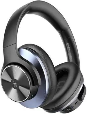 OneOdio A10 Hybrid Active Noise Cancelling Headphones, Hi-Res Audio, 50H Playtime with Speed Charge, Travel Case, Wireless/Wired, Built-in Mic, Bluetooth Over Ear Headphones for Work Travel