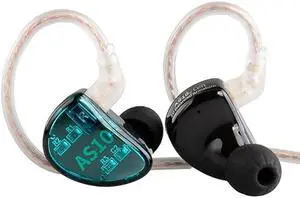 KZ AS10 in Ear Monitor Earbuds Headphone, Pure 5 Balanced Armature 5BA KZ Earbuds Earphone, Musician in Ear Monitor Headphone High Fidelity HiFi Headset (No Microphone, Green)