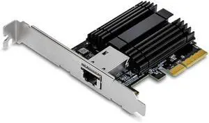 TRENDnet 10G PCIe Network Adapter, TEG-10GECTX, Convert a PCI Express Slot Into a 10 Gigabit Ethernet Port, 802.1Q VLAN Tagging, Windows and Windows Server Support