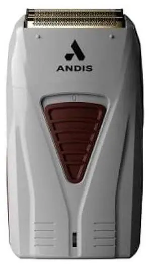 Andis TS-1 17235 Pro Foil Lithium Titanium Foil Shaver, Cord/Cordless, Smooth Shaving Cordless Shaver with Charger, Gray