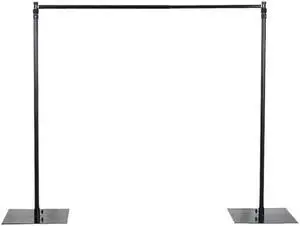 Balsa Circle 10 feet x 10 feet Heavy Duty Backdrop Stand Kit with Steel Base - Wedding Background Support System for Photography