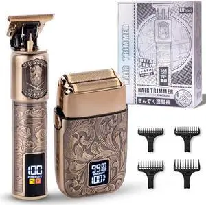 Ufree Foil Shavers Electric Razor for Men, Beard Trimmer Grooming Shaving Kit, Hair Trimmer, Cordless Head Shavers for Bald Men Barber Clippers, Birthday Gifts for Him