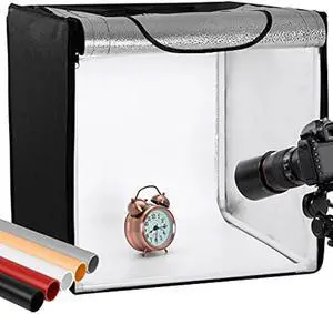 Finnhomy Professional Portable Photo Studio Photo Light Studio Photo Tent Light Box Table Top Photography Shooting Tent Box Lighting Kit, 16 x 16 Cube