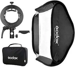 Godox 31x31inch 80x80cm Foldable Softbox Diffuser with S-Type Bracket for V1, AD200Pro, AD400Pro, TT350, V860II Series