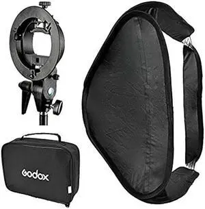 GODOX Softbox with S Type Bracket Bowens S Mount Holder Foldable Mini Size 8080cm Soft Box Kit for Flash Camera Studio Photography GODOX Softbox with S Type Bracket Bowens S Mount Holder Foldable Mini Size 8080cm Soft Box Kit for Flash Camera Studio Photography