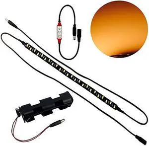 Candlelight Led Flex Strip Candle Light Spectrum with Flame Flicker Effects for Theatrical Props Fireplaces 24 led 12 inch Lighted Length for Indoor use