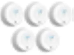 X-Sense Smoke Detector Carbon Monoxide Detector Combo, 10-Year Battery Smoke Detector with Display, 5-Pack