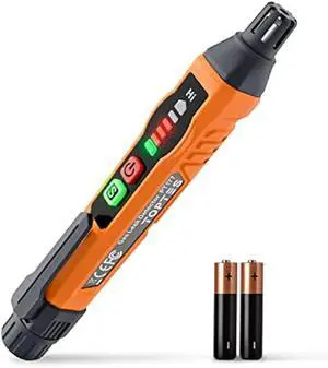 Natural Gas Detector, TopTes PT177 Gas Leak Detector with Audible & Visual Alarm, Portable Gas Sniffer to Locate Combustible Leak Sources Like Methane, Propane for Home (Includes Battery x2)-Orange