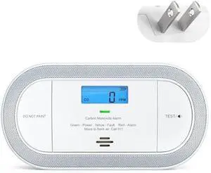 X-Sense Plug-in Carbon Monoxide Detector, with AAA Battery Backup, XC0C-SA, 1-Pack