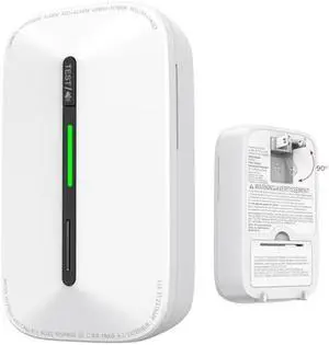 Carbon Monoxide Detectors Plug in,10 Year Replaceable Battery Operated Co Monitor Alarm,Plug and Play Co Detector,Portable Carbon Monoxide Detector for Home,Traval,RV,Hotel GS846A 1 Pack