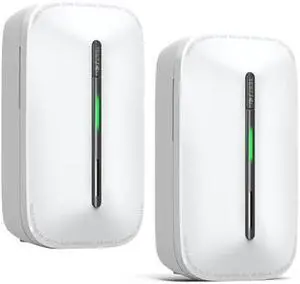 Ecoey Carbon Monoxide Detectors Plug-in with Advanced Electrochemical Sensor 10 Year Carbon Monoxide Detector Foldable Plug with Battery Backup CO Detector for Home and Kitchen FJ146A, 2Packs