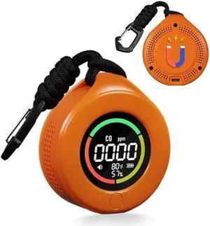 MOES Portable Carbon Monoxide Detectors, Travel CO Monitors with Convenient Type-C Charging & 120-Hr Battery - Compact, Magnetic for Proactive Campers, RV Life & Tents