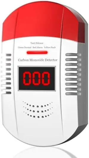 Carbon Monoxide Detector Plug in Wall CO Monitor Alarm Detectors with Digital Display Sound and Light Warning for Home Workplace and Travel Safety Precautions Essential