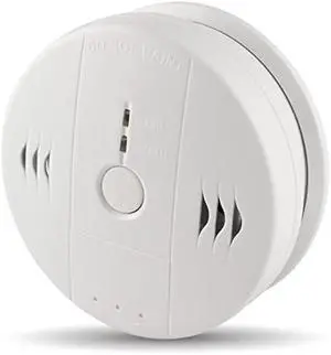 Shackcom Combination Smoke and Carbon Monoxide (CO) Detector Alarm 1 Pack, Protect Your Home from Fire and Gas Leaks, Even When You're Away, Battery Operated