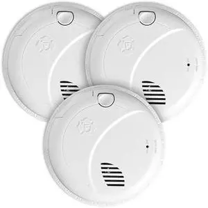 First Alert Interconnect Hardwire Smoke Alarm with Battery Backup & Voice Alerts, 3-Pack
