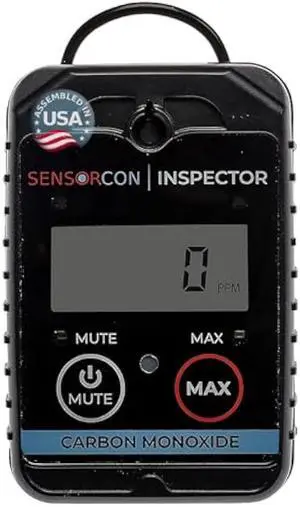 Inspector 2 Portable Carbon Monoxide Detector with Visual & Audio Alerts  Professional-Grade Digital CO Detector for Industrial & Commercial Applications