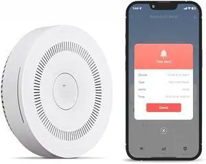 TREATLIFE Smart WiFi Smoke & Carbon Monoxide Detector, Battery Backup, Smoke & CO Alarm Combo, App Notification, Wireless Interconnect, Voice & Replacement Alert, Photoelectric Sensor