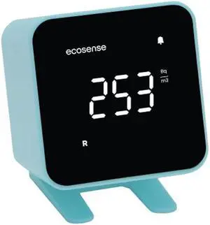 Ecosense EB100 EcoBlu, Home Radon Detector, Capture & Display Results Every 10 Minutes, Short & Long-Term Continuous Monitoring, Easy to Use